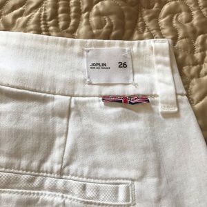 Hudson jeans white denim Joplin pants